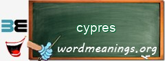 WordMeaning blackboard for cypres